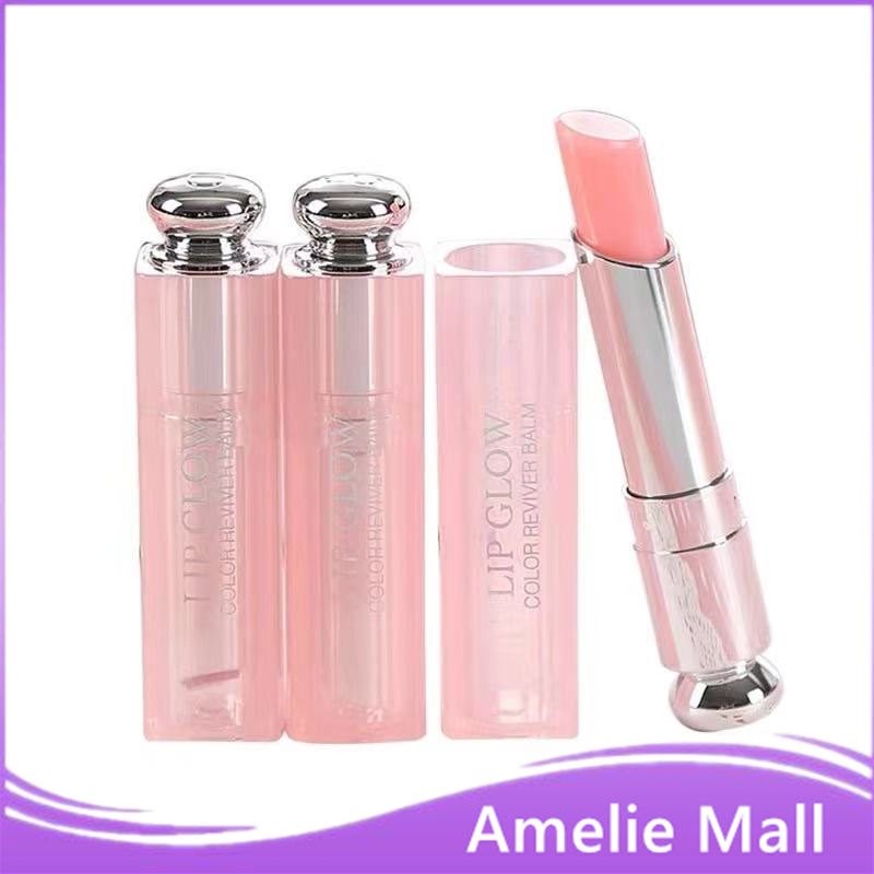 #Amelie Mall ลิปบาล์ม Dior Addict lip glow 3.5g บำรุงริมฝีปาก ให้ความชุ่มชื้น สี 001 pink และ 004 Coral ใช้แล้วสดใส ร่าเริง ⭐พร้อมส่ง⭐
