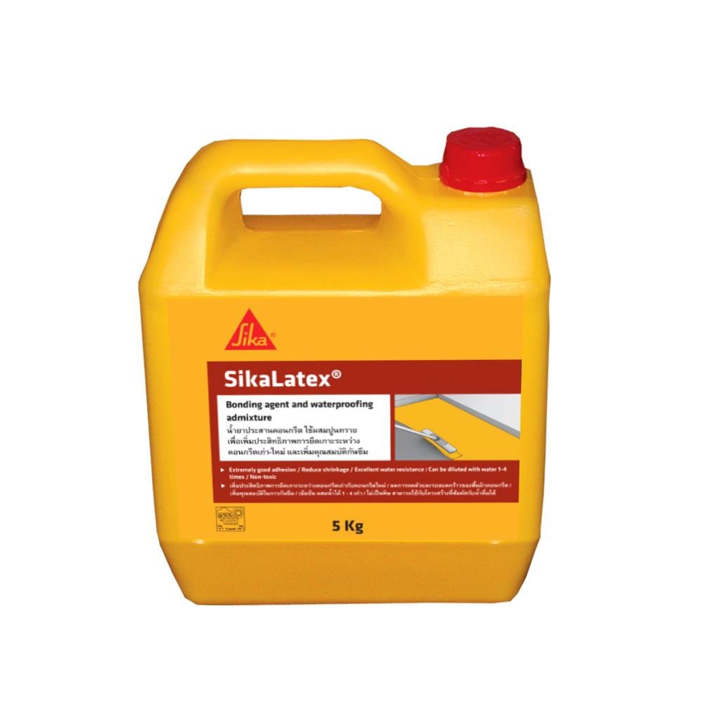 น้ำยาผสมปูนทราย SIKA LATEX 5 ลิตร (มีเก็บเงินปลายทาง) | Lazada.co.th