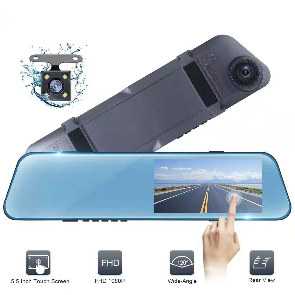กล้องรถยนต์ Vehicle Blackbox DVR Full HD 1080 (มีกล้องหน้า+กล้องหลัง ...