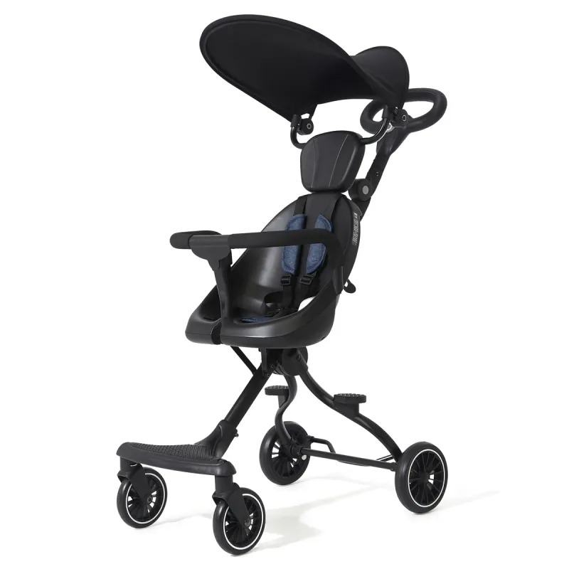 ภาพสินค้ารถเข็นเด็ก V3 Stroller รถเข็นเด็กพับเก็บได้ เข็นได้2ทิศทาง เข็มขัดนิรภัย5จุดปลอดภัย100% ด้ามจับ360องศา M112 จากร้าน MJ SELECTED บน Lazada ภาพที่ 8