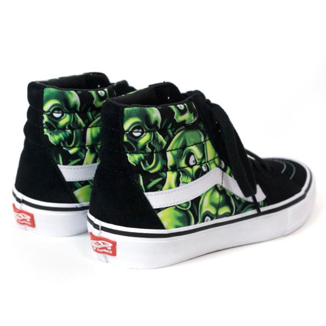 Vans Sk8-Hi Supreme Skull Pile (Green)