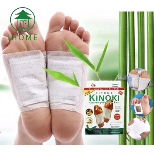 KINOKI คิโนกิ แผ่นเเปะเท้า แผ่นแปะเท้าดูดสารพิษ แผ่นเเปะเท้าเพื่อสุขภาพ Detox Foot Pad