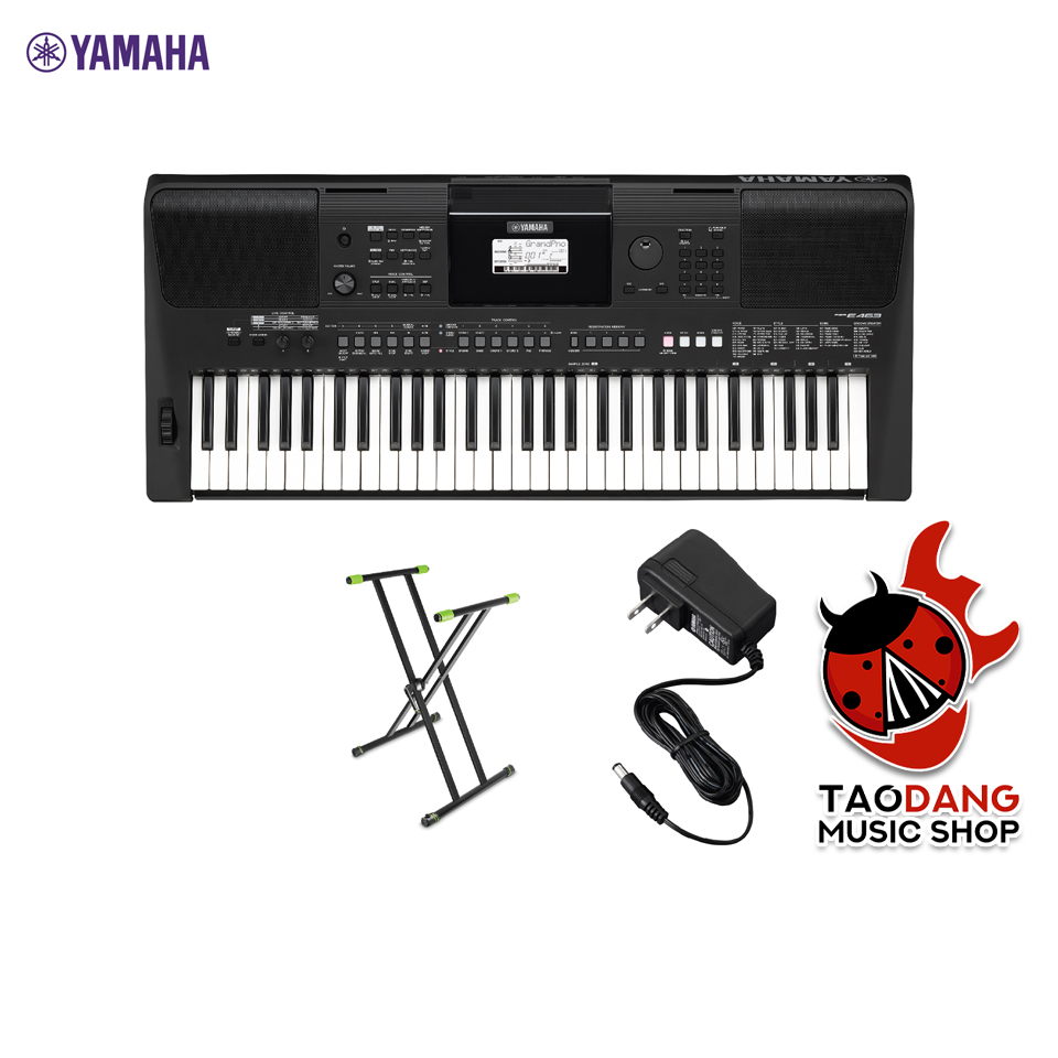 YAMAHA PSR-E463 Portable Keyboard คีย์บอร์ดไฟฟ้ายามาฮ่า รุ่น PSR-E463 แถมขาตั้ง