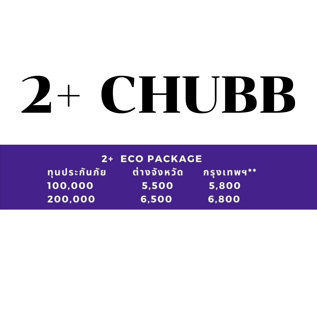 รีวิว ประกันภัยรถยนต์ CHUBB 2+ และ 3+ Eco Package สำหรับรถเอเชีย