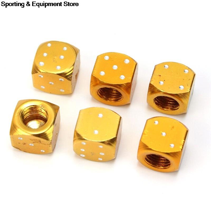 1 set Bicycle Tire Valve Caps Dice Ball Star Crown Stem Caps for Car