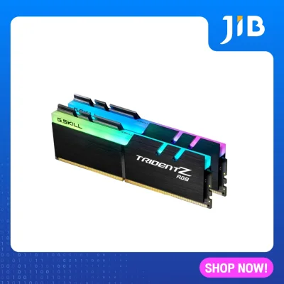 JIB 16GB (8GBx2) DDR4/3200 RAM PC (แรมพีซี) G.SKILL TRIDENT Z RGB (F4-3200C16D-16GTZR)