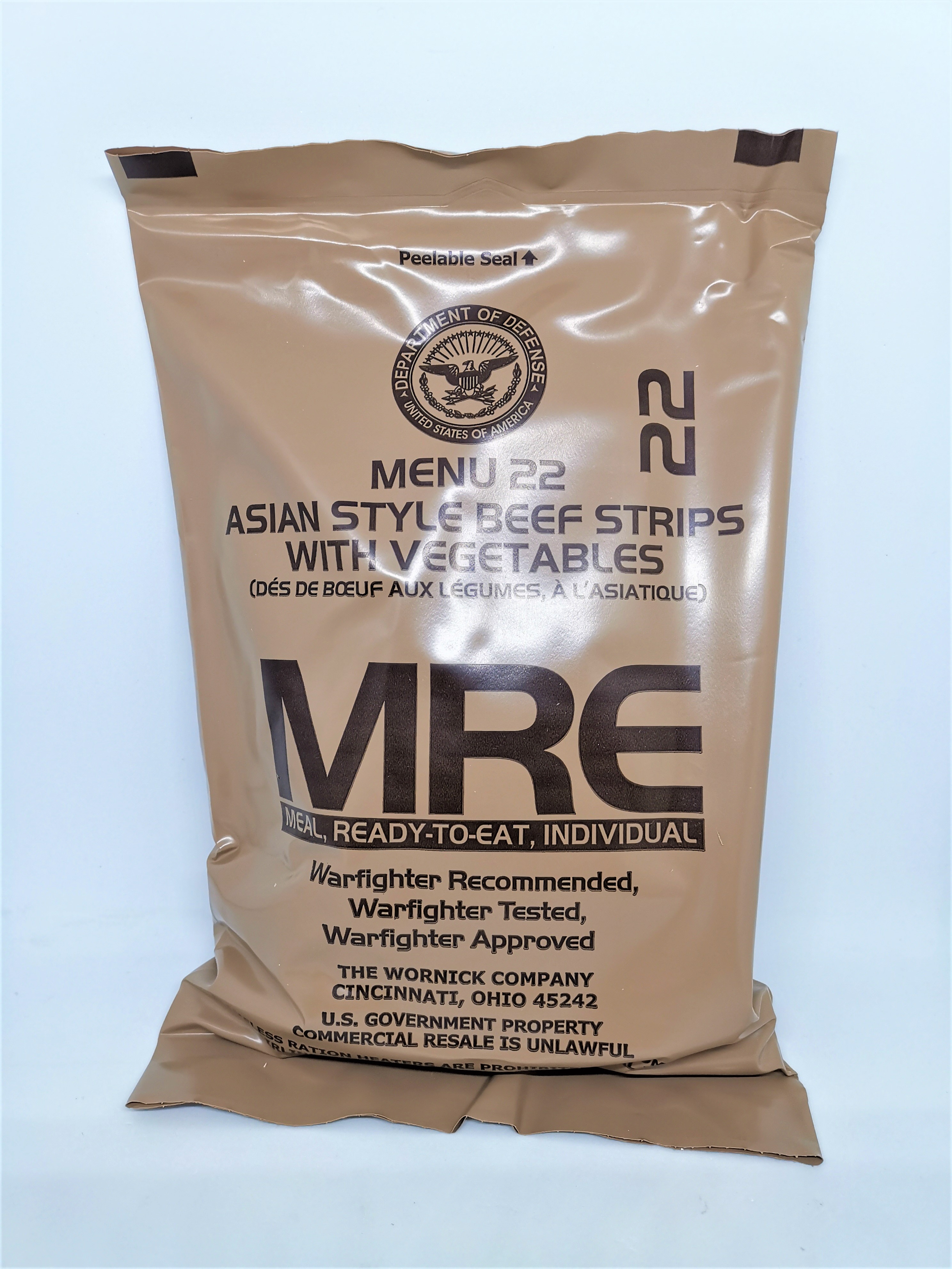 +พร้อมส่ง+ MRE USA Case B มีให้เลือก MENU 1324 อาหารฉุกเฉินทหารกองทัพสหรัฐอเมริกา Meal Ready to