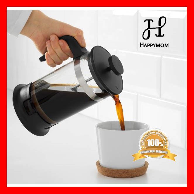 ของดีมีคุณภาพ เครื่องชงชา ชงกาแฟ ทำจากแก้วและสแตนเลส รุ่นอุปป์เฮตต้าUPPHETTAขนาด1ลิตร ไม่มีไม่ได้แล้ว