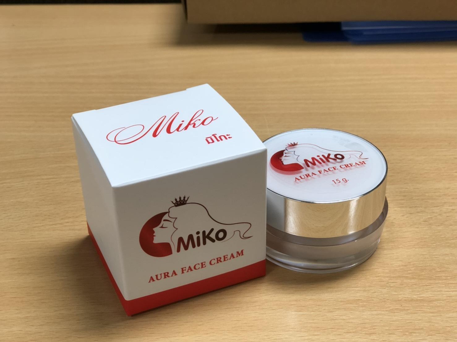 มิโกะ ออร่า เฟสครีม 15g Miko ฟื้นฟูหน้าพัง 👉สะลาย ฝ้า กระ สิว👉ตัวเดียวเอาอยู่ หายไว ไม่เกิดซ้ำ  #ฝ้าหนา #สิวเห่อ #หน้าแพ้ครีม #ผิวติดสาร