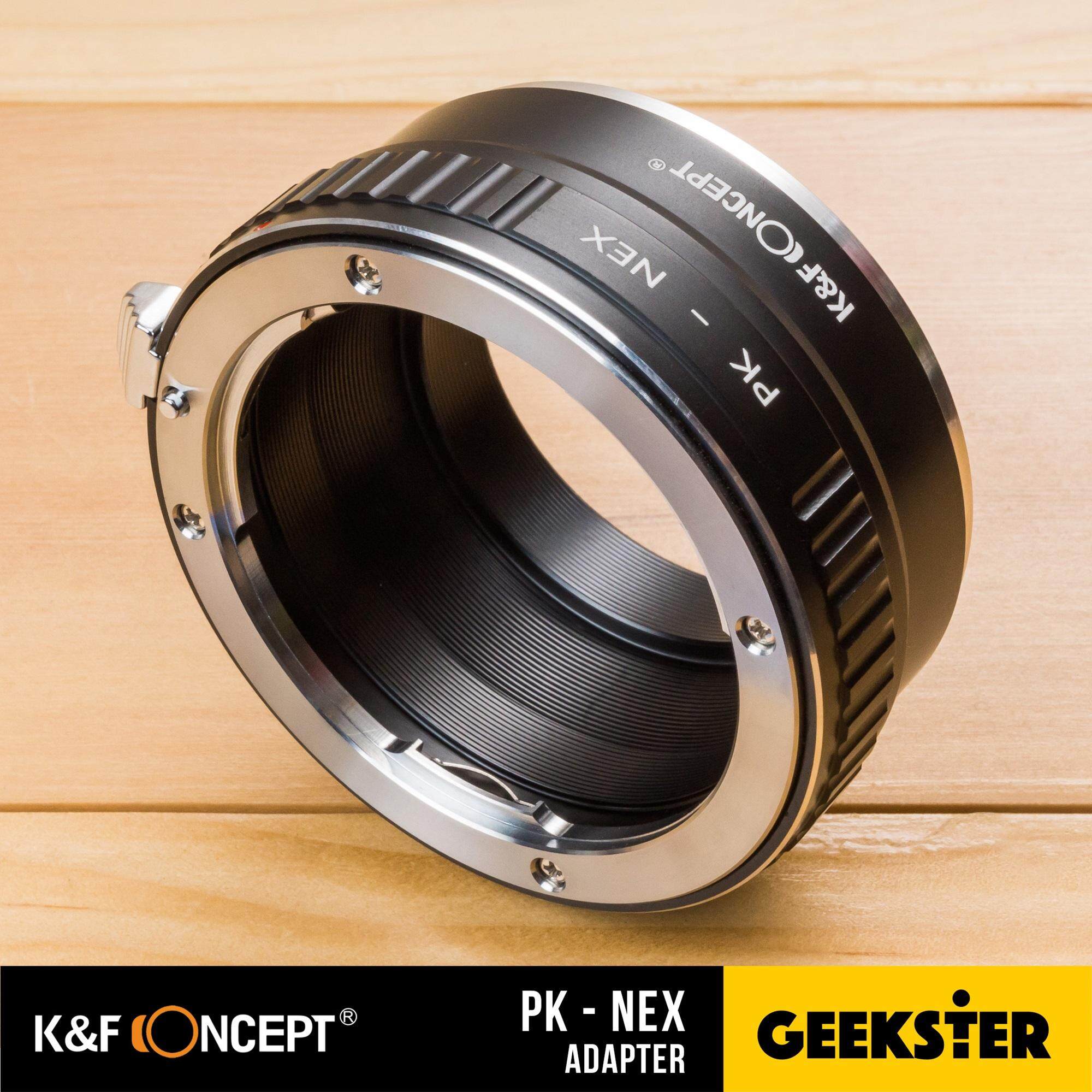 K&F PK-NEX Adapter แปลงเลนส์ Pentax PK เพื่อเอามาใส่กล้อง Sony Mirrorless ( NEX / E / FE ) ( Lens mount adapter Mount PK For Sony ) ( เมาท์แปลง อแดปเตอร์ ) ( PK-NEX ) ( PK NEX / PK E / PK FE ) ( Geekster )