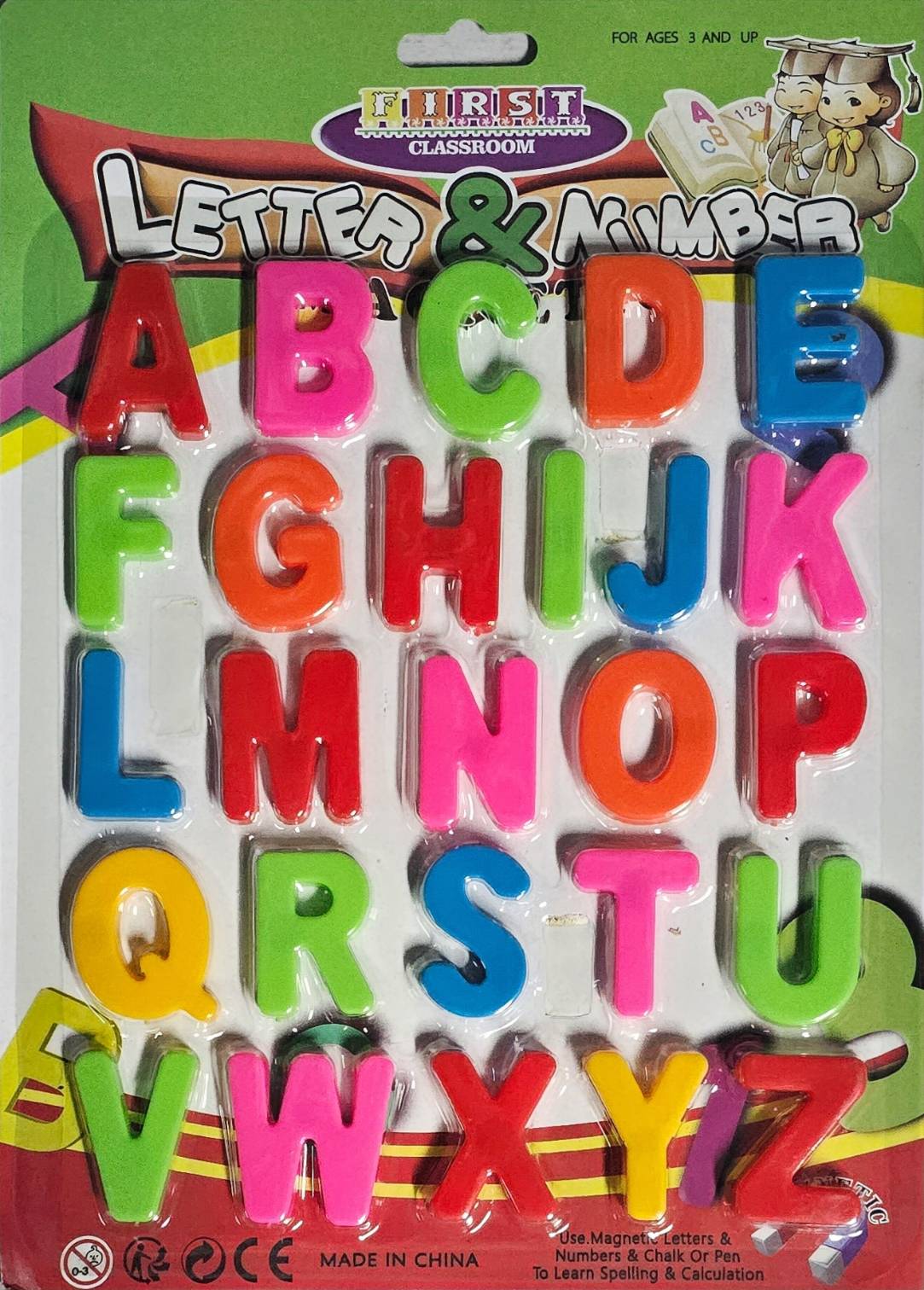 ชุด ตัวเลข และ อักษร แม่เหล็กตรา First Classroom (Magnetic Letters ...
