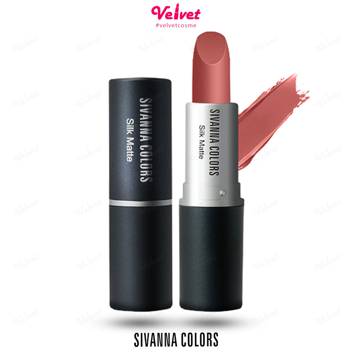 Sivanna Colors Silk Matte Lipstick ซีเวียน่า ลิปแมท ลิป ลิปสติก เนื้อแมท ลิปสิวันนา HF360 (velvetcosme)