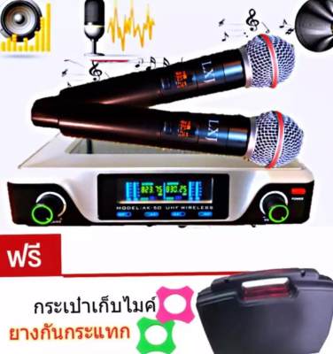 ดูภาพ LXJไมค์โครโฟนไร้สาย ไมค์ลอยคู่ UHF wireless microphone dual channal professional l มีกระเป๋าหิ้ว ยางกันกระแทกไมโครโฟน LX200 เพิ่มเติม LXJไมค์โครโฟนไร้สาย ไมค์ลอยคู่ UHF wireless microphone dual channal professional l มีกระเป๋าหิ้ว ยางกันกระแทกไมโครโฟน LX200