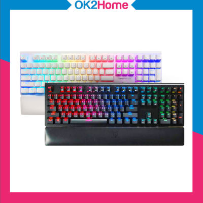Nubwo X30 Terminator Gaming Keyboard RGB คีย์บอร์ดเกมมิ่ง มาโคร ปุ่มแมคคานิคอล ตั้งไฟได้อิสระ