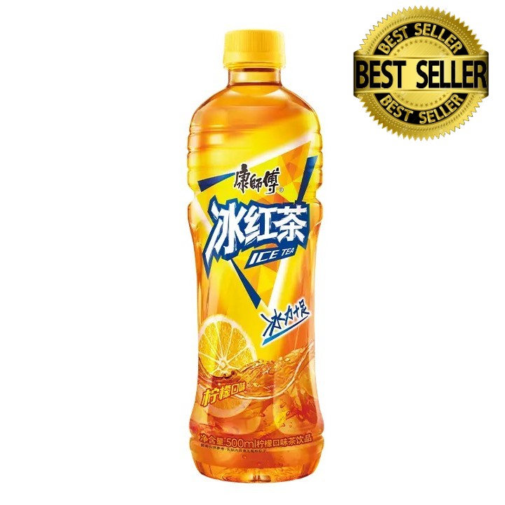 ชาน้ำแข็ง Tingyi กับ 500ml รสมะนาว康师傅冰红茶柠檬味