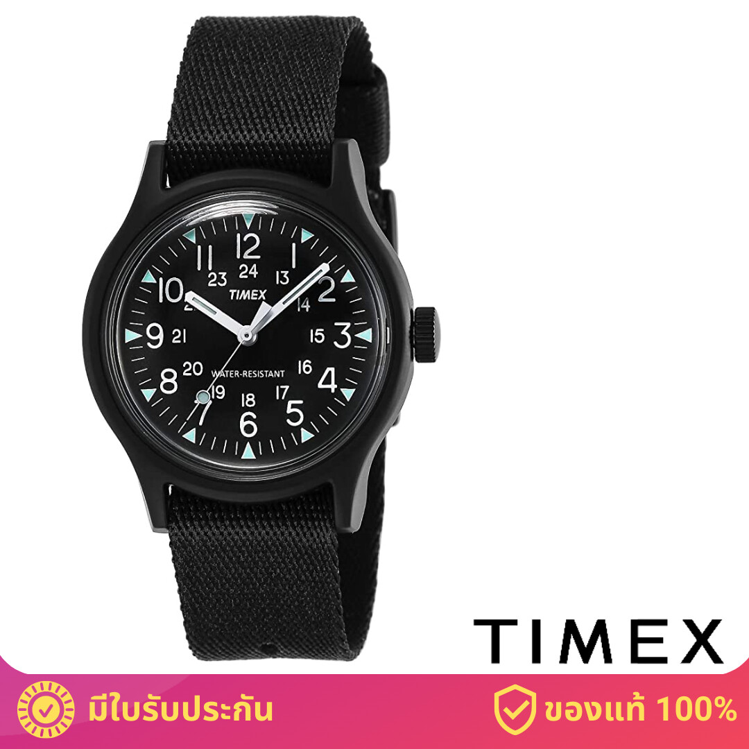 Timex TM-TW2R77700 MK1 นาฬิกาข้อมือผู้ชายและผู้หญิง สีดำ