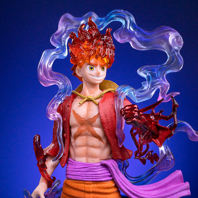 โมเดลวันพีช Gear 5 Luffy (NikaFruit Awakening VS Kaidou Ver.) 21cm MonkeyDLuffy PVC Figure Wano