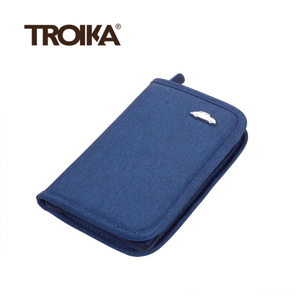Troika กระเป๋าจัดระเบียบระบบป้องกันการโจรกรรมด้วย RFID เพื่อความปลอดภัยของการเดินทาง Safe Trip - สีน้ำเงิน