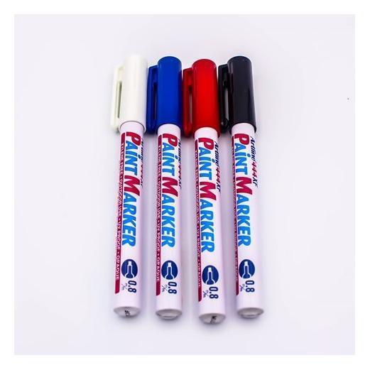 ปากกาเพ้นท์ อาร์ทไลน์ หัวเข็ม 0.8 มม. ชุด 4 ด้าม (สีขาว, ดำ, น้ำเงิน, แดง) เขียนได้ทุกพื้นผิว
