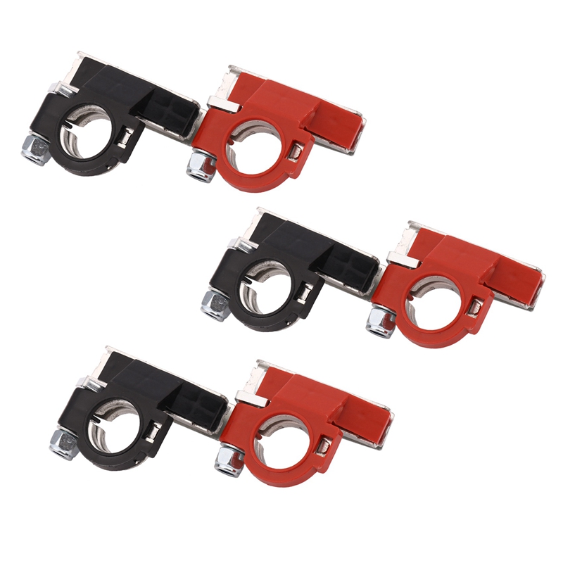 6X Positive & Negative Battery Terminals Connectors Clamps Car Van