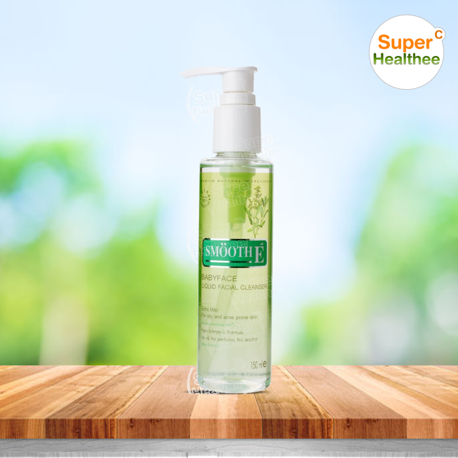 Smooth e babyface liquid facial cleanser 150 มล สมูท อี ลิขวิด เฟเชียล
