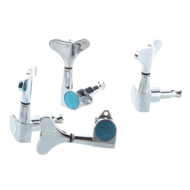 Chrome Sealed Bass Tuning Pegs Tuners Machine Heads 2L + 2R Malaysia