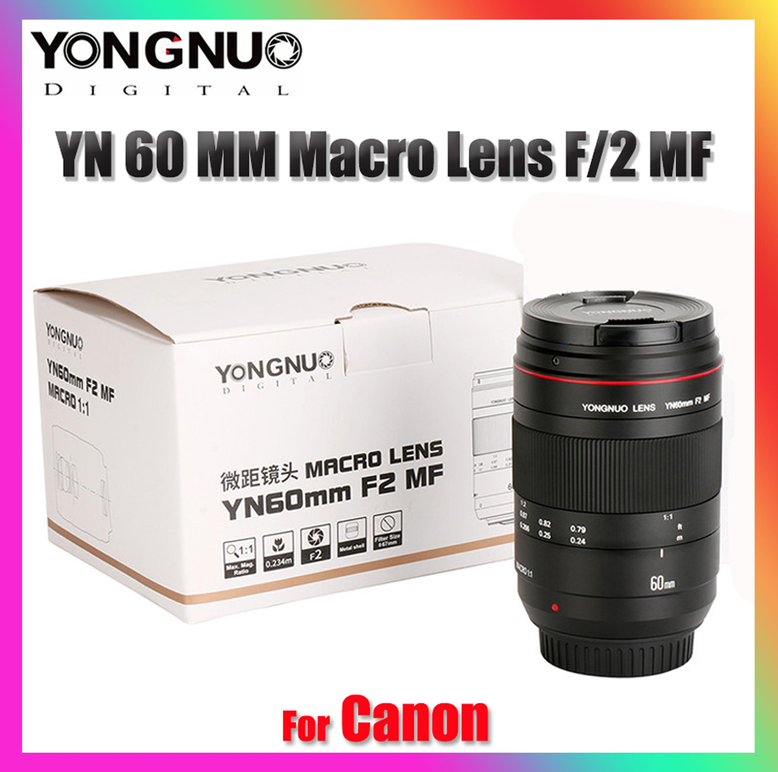 YONGNUO MACRO 1:1 LENS YN60MM F/2 MF (For Canon) (สินค้ารับประกัน 1 ปี) |  Lazada.co.th