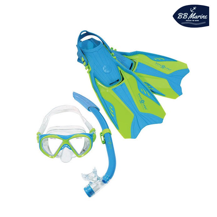 หน้ากากดำน้ำพร้อมตีนกบสำหรับเด็ก Aqualung Kid Snorkeling Set – Buzz