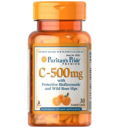 Puritans pride Vitamin C-500mg 30 caplets