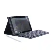 ภาพขนาดย่อของภาพหน้าปกสินค้าวินโดวส์แท็บเล็ต FUJITSU ArrowsTab Q507 Q508 RAM 4 GB SSD 64-128 GB มีกล้องในตัว ฟรีปากกาตรงรุ่น Pen + Leather Case (เคสหนัง) + Keyboard 3 อย่าง/ Docking keyboard สภาพสวย USED Tablet มีประกัน By Totalsolution จากร้าน Totalsolution บน Lazada ภาพที่ 7