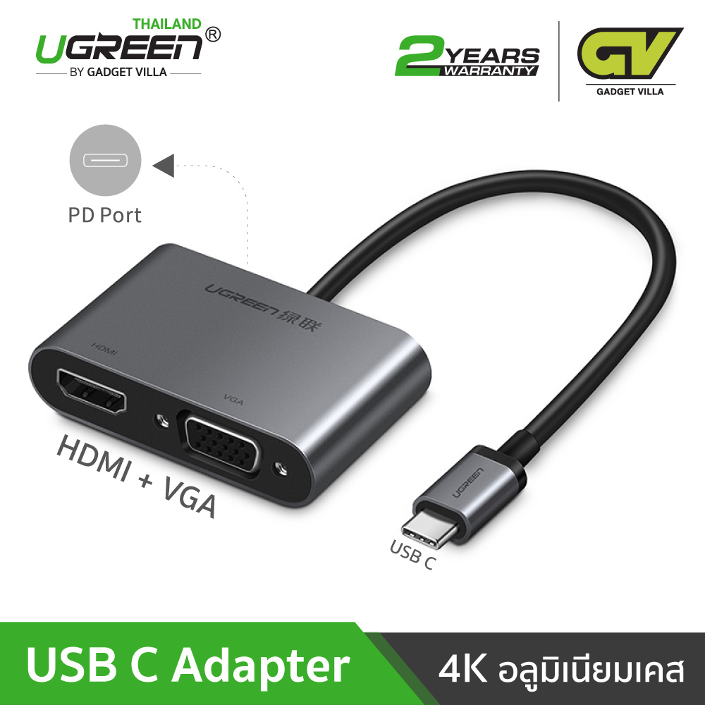 UGREEN USB-C to HDMI and VGA Converter