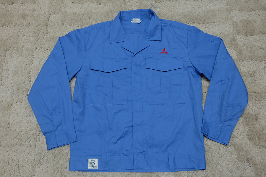 เสื้อช็อป เสื้อช่าง เสื้อช็อปช่าง​ เสื้อทำงาน เสื้อยูนิฟอร์ม​ uniform​ work​ ​shirt มือ 1 ของญี่ปุ่น ไซส์ L