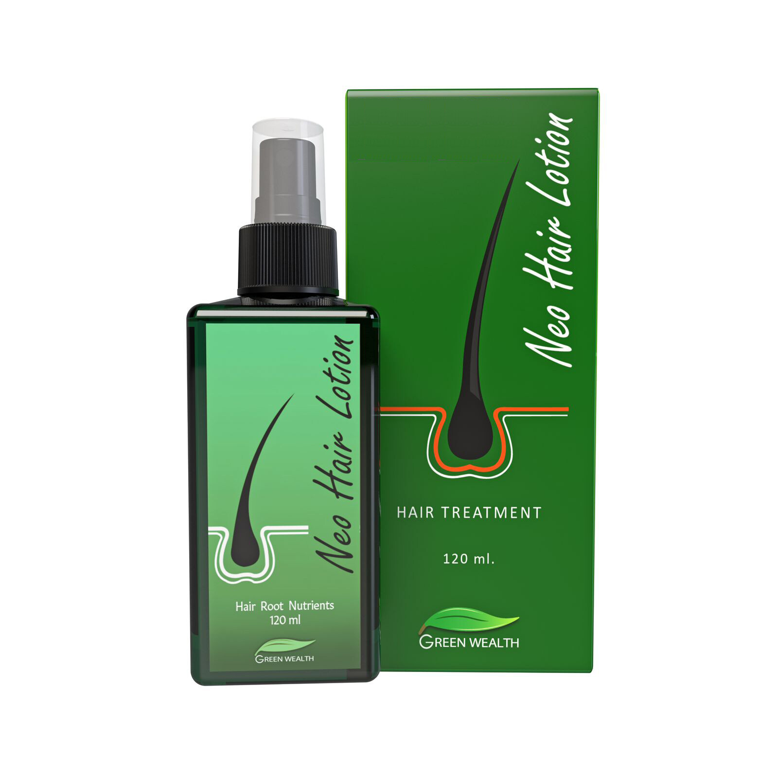 NEO HAIR LOTION GREEN WEALTH 120 ML (PACK1) GROW HAIR AND HAIR ROOT ...