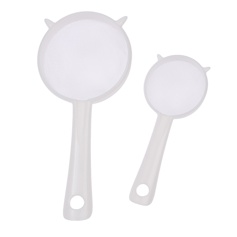 [Sirola] Kitchen Handheld Plastic Screen Mesh Tea Leaf Strainer Flour Sieve Colander