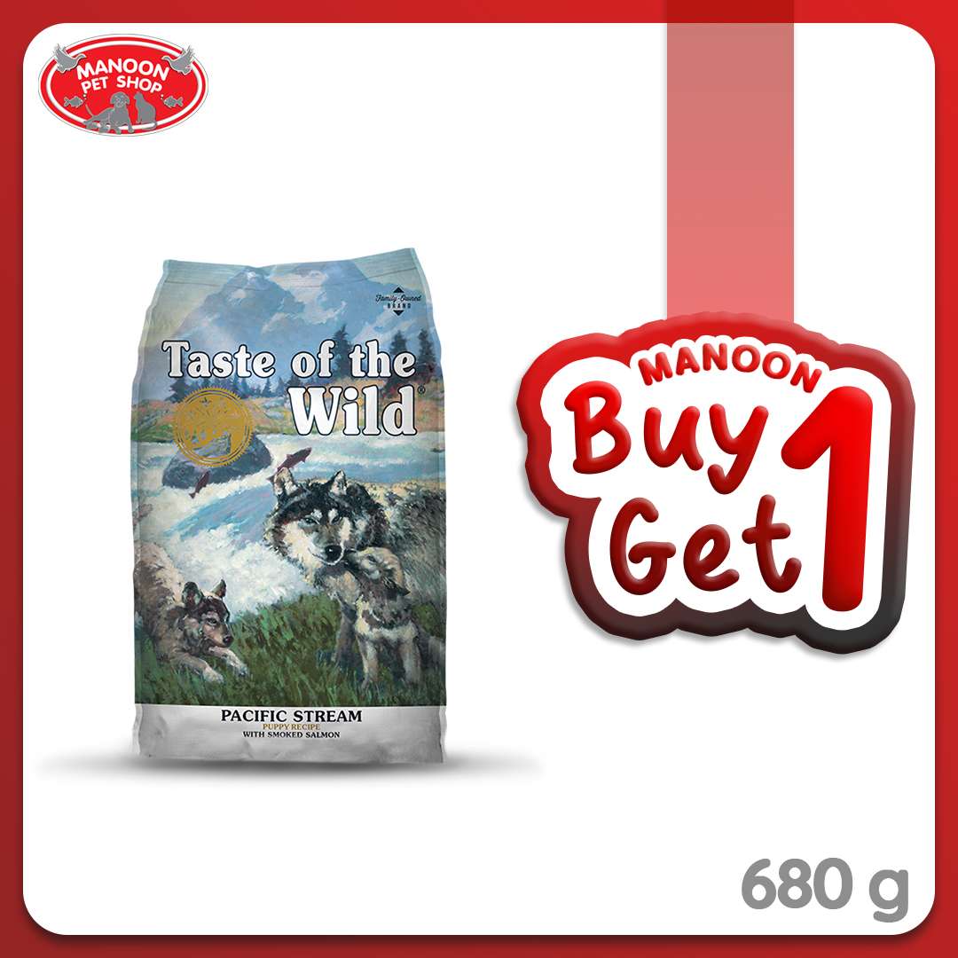 [1FREE1][MANOON] Taste of the Wild Pacific Stream Puppy Recipe 1.5lb (680g)