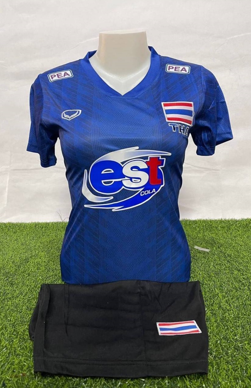 เสื้อกีฬาหญิง วอลเลย์บอลทีมชาติไทย 2021-2022 เสื้อ+กางเกง (ไซส์ผู้หญิง)