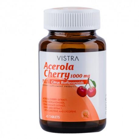 Vistra Acerola Cherry 1000 mg [45 เม็ด] วิตามินซี ธรรมชาติ เสริมสุขภาพพื้นฐานให้แข็งแรง 21