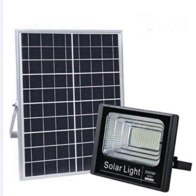 📡ไฟโซล่าเซลล์ สปอตไลท์ Solar LED โซล่าเซลล์ รุ่นพี่บิ๊ก jd-10W 25W 40W  60W 120W  200W. แสงสีขาว💡🔦#7118