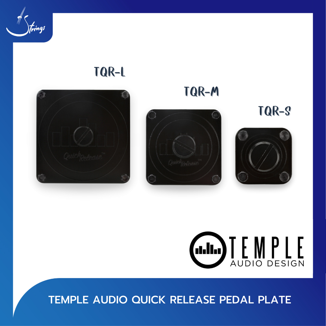 แผ่นยึดบอร์ดเอฟเฟค Temple Audio Quick Release Pedal Plate Strings Shop 