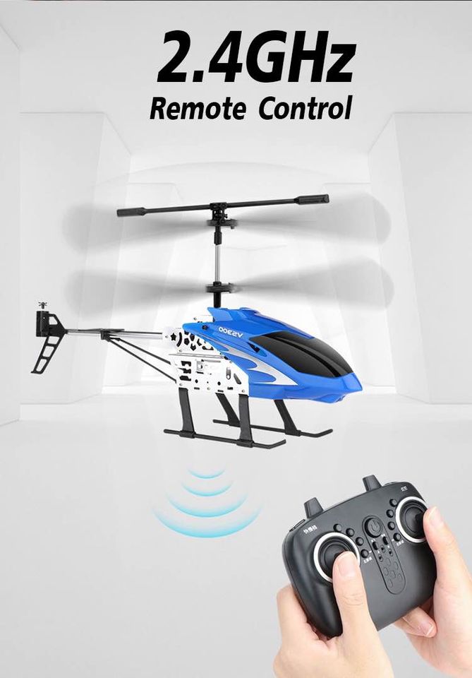 SKY King Helicopter F880 3.5ch 2.4Ghz เฮลิคอปเตอร์บังคับวิทยุใบพัดคู่ไฟ