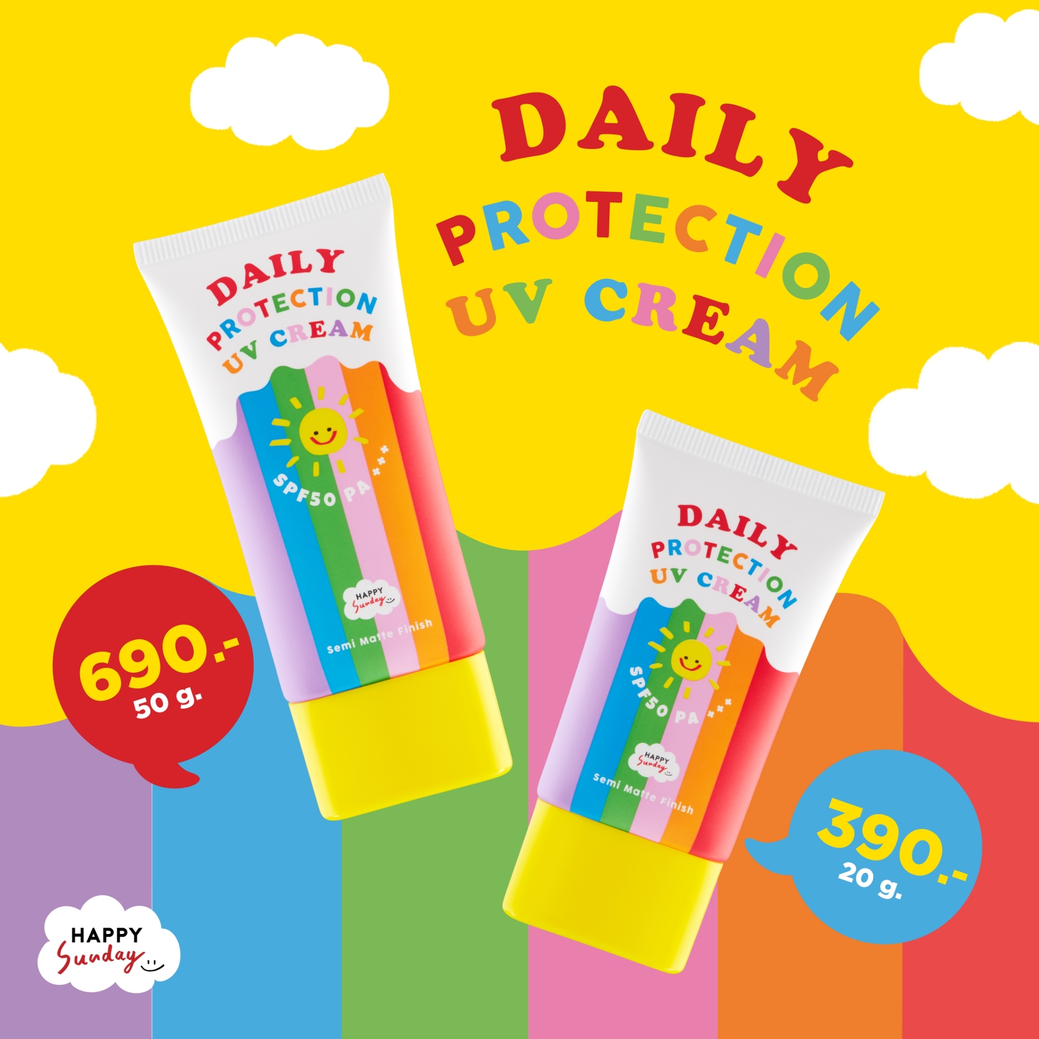 happy sunday daily protection uv cream