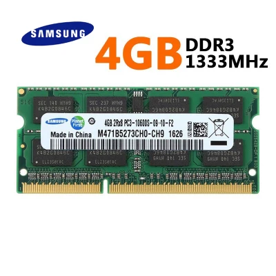Samsung 4GB DDR3 1333MHz 2Rx8 PC3-10600S 204Pin SODIMM DDR3 RAM แรมโน๊ตบุ๊ค