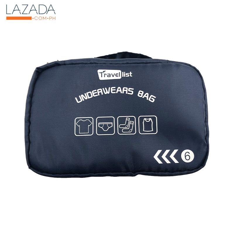กระเป๋าใส่เสื้อผ้า Hop KASSA HOME รุ่น TD0527-7NB ขนาด 19 x 12 x 12 ซม. สีน้ำเงิน ส่งด่วนทุกวัน