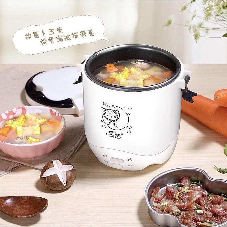 Nồi cơm điện mini 1.2L lít Nồi cơm điện cầm tay Nồi hấp cơm chiên