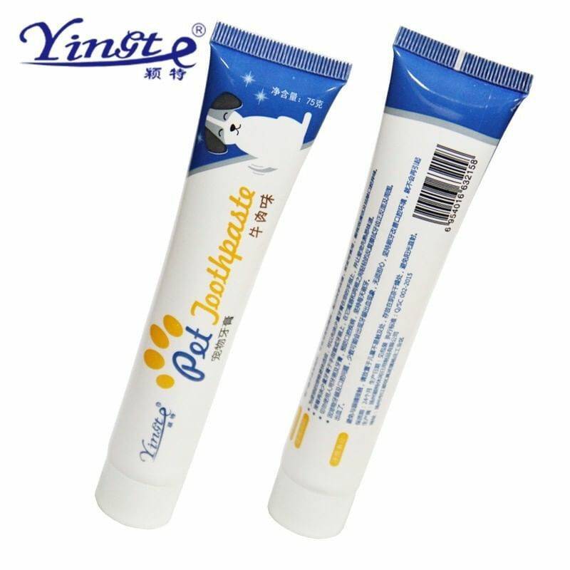 BlueOutlet  Yingte Animal toothpaste brush set ชุดแปรงยาสีฟันสัตว์เลี้ยงยาสีฟันทำความสะอาดช่องฟันสำหรับสัตว์เลี้ยง สามารถใช้งานไดัทั้งสุนัขและแมว