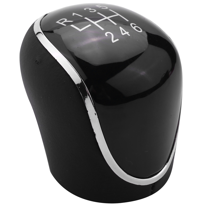 6 speed car pu leather gear shift knob shift lever for ford mondeo iv s-max c-max transit focus mk3 mk4 kuga