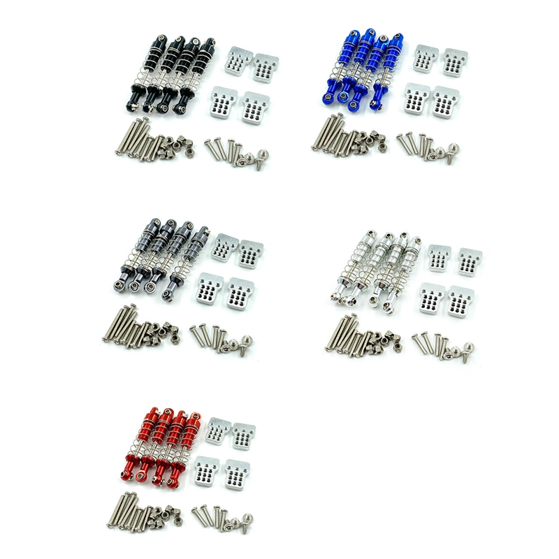 For mn d90 mn-90 mn99s wpl c14 c24 c34 rc car metal shock absorber with extension seat upgrade parts accessories