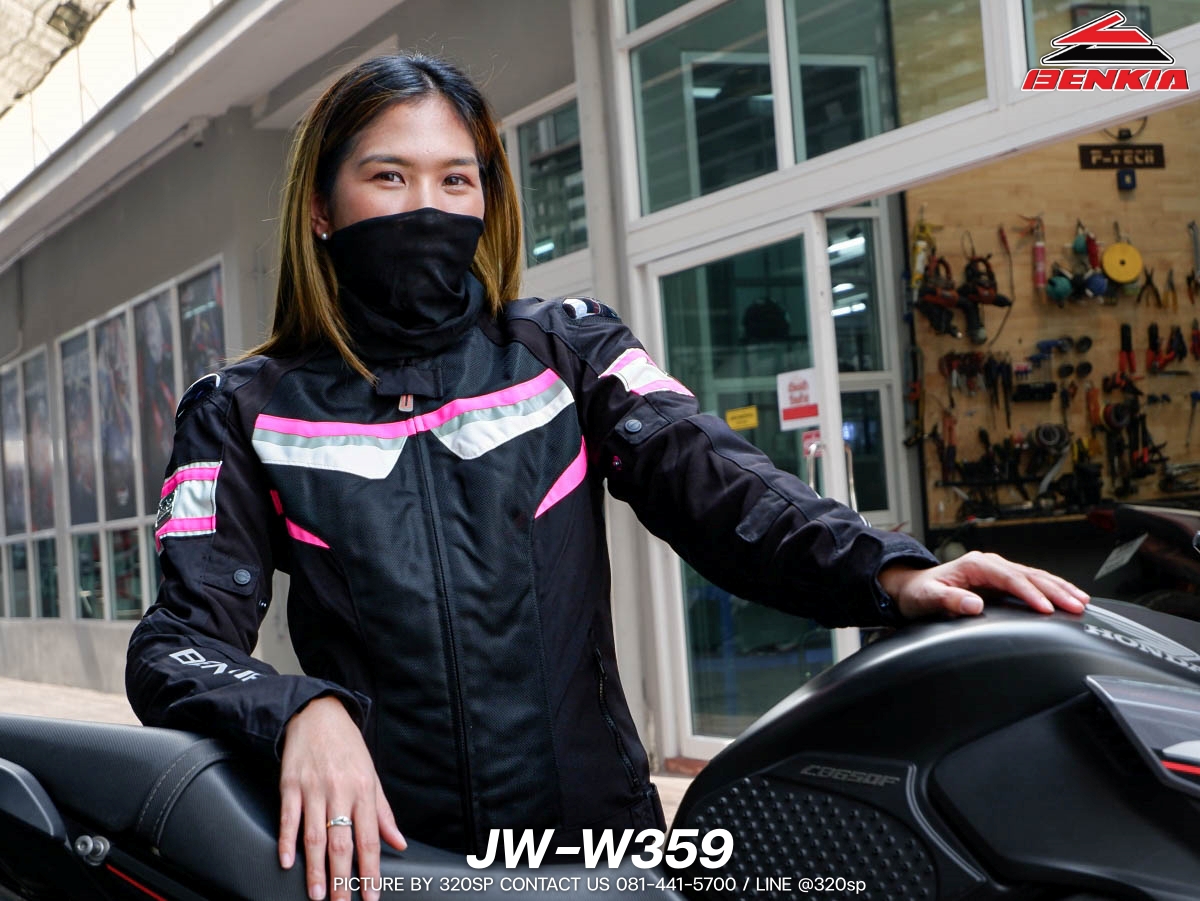 เสื้อการ์ดสำหรับขับขี่มอเตอร์ไซค์ผู้หญิง Benkia JWW359 2 สี ส่งไว