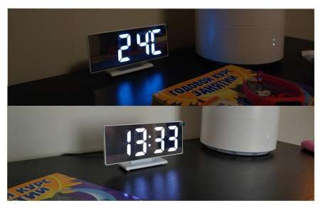 นาฬิกาดิจิตอล LED ตั้งโต๊ะ ไฟสีขาว