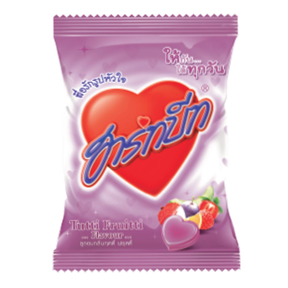[พร้อมส่ง!!!] ฮาร์ทบีท ลูกอม กลิ่นทุตตี้ ฟรุตตี้ แพ็ค 100 เม็ดHeartbeat